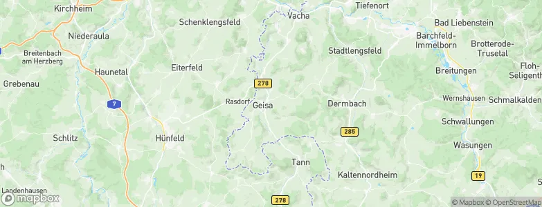 Geisa, Germany Map