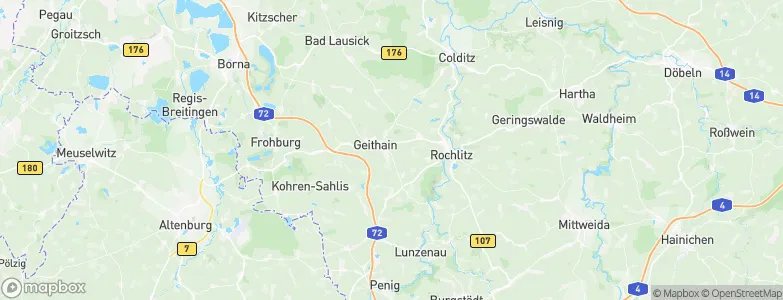 Geithain, Germany Map