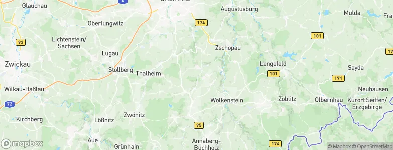 Gelenau, Germany Map