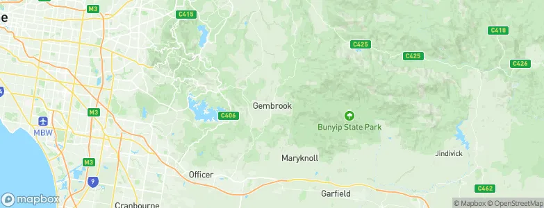 Gembrook, Australia Map