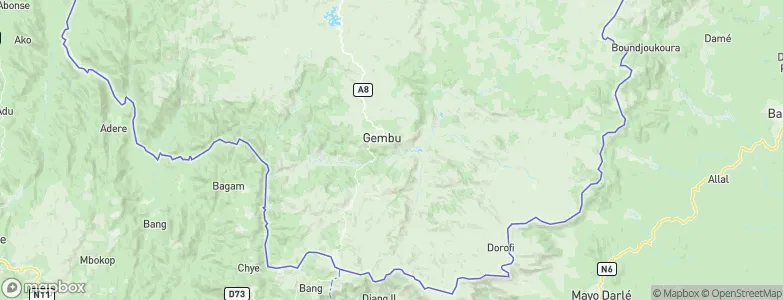 Gembu, Nigeria Map