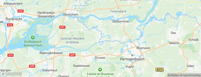 Gemeente Aalburg, Netherlands Map