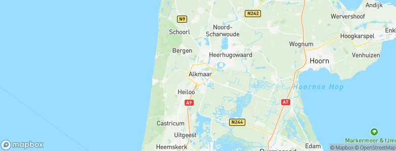 Gemeente Alkmaar, Netherlands Map