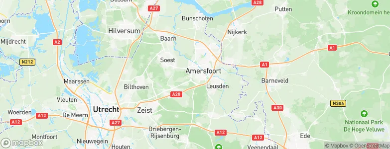 Gemeente Amersfoort, Netherlands Map
