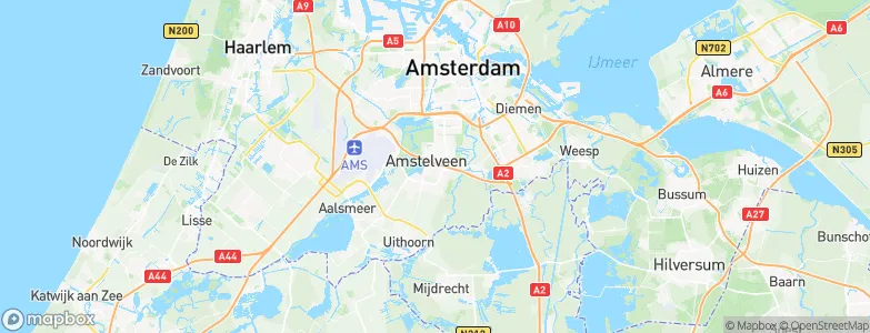 Gemeente Amstelveen, Netherlands Map