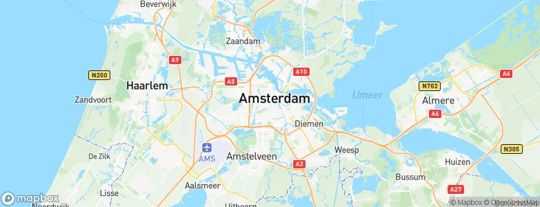 Gemeente Amsterdam, Netherlands Map