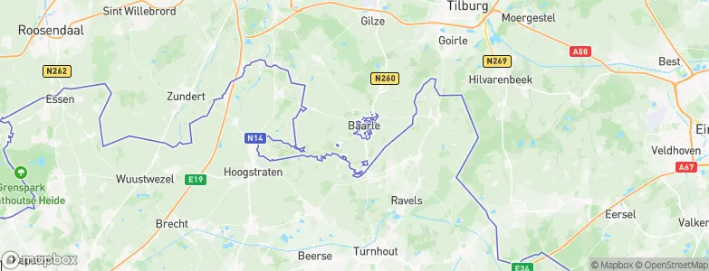 Gemeente Baarle-Nassau, Netherlands Map