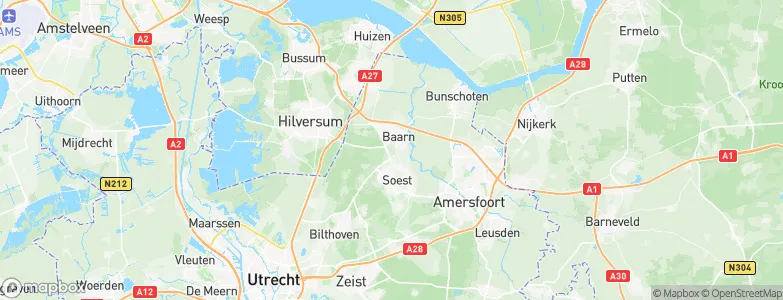 Gemeente Baarn, Netherlands Map