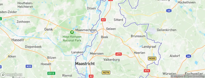 Gemeente Beek, Netherlands Map
