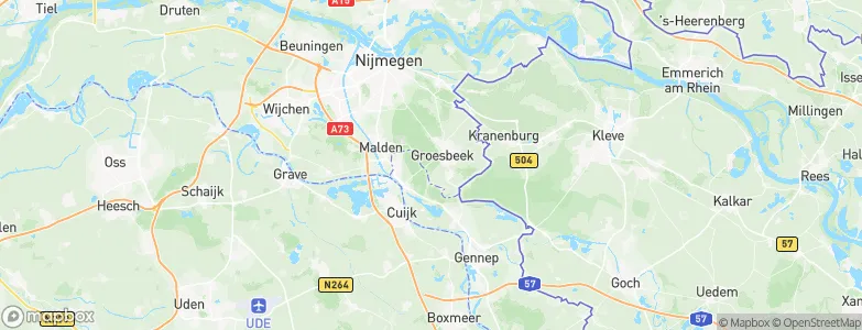 Gemeente Berg en Dal, Netherlands Map