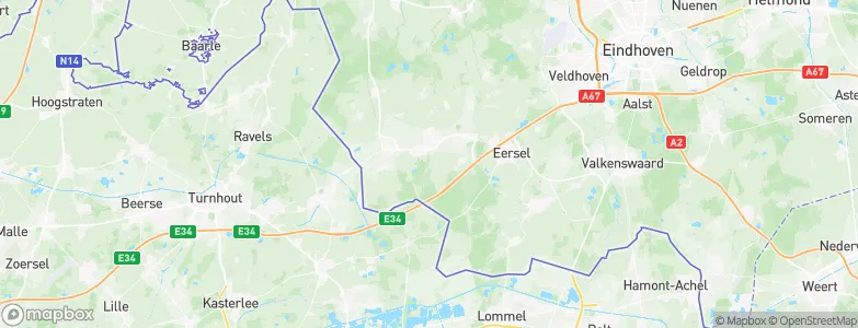 Gemeente Bladel, Netherlands Map