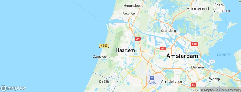 Gemeente Bloemendaal, Netherlands Map
