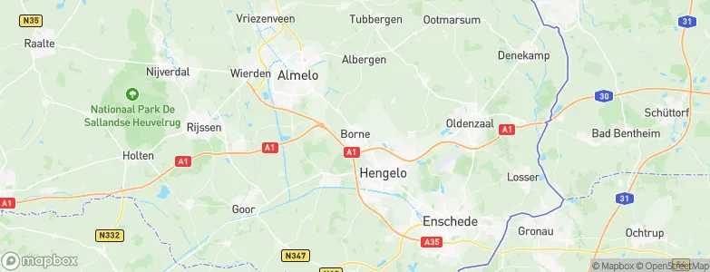 Gemeente Borne, Netherlands Map