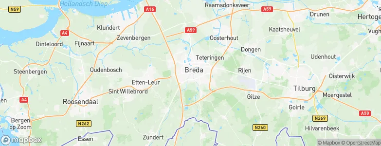 Gemeente Breda, Netherlands Map