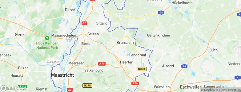 Gemeente Brunssum, Netherlands Map