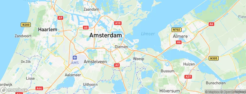 Gemeente Diemen, Netherlands Map