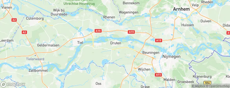 Gemeente Druten, Netherlands Map