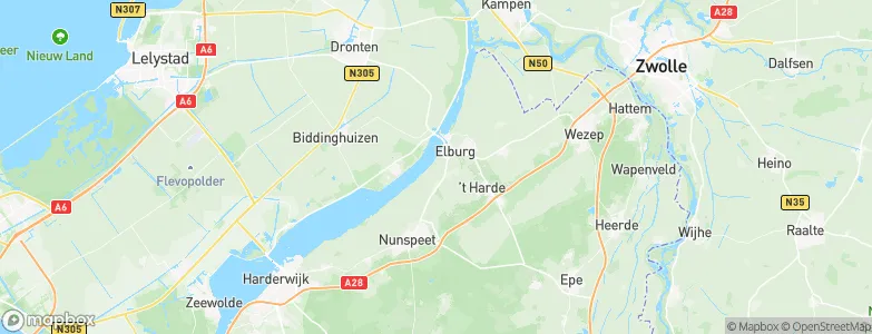 Gemeente Elburg, Netherlands Map