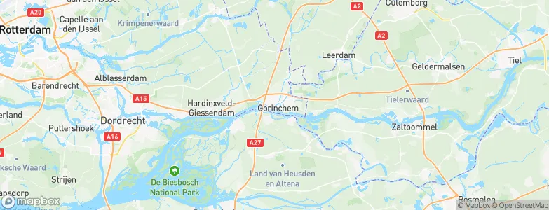 Gemeente Gorinchem, Netherlands Map