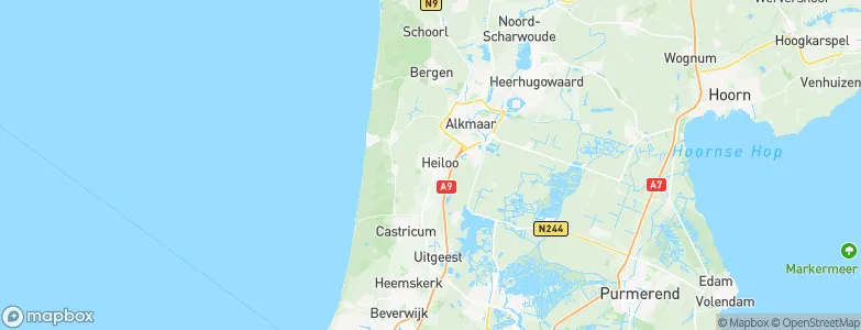Gemeente Heiloo, Netherlands Map