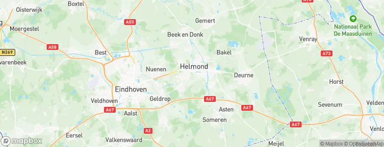 Gemeente Helmond, Netherlands Map