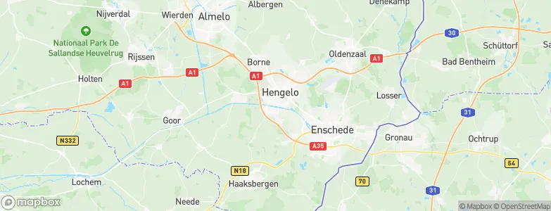 Gemeente Hengelo, Netherlands Map