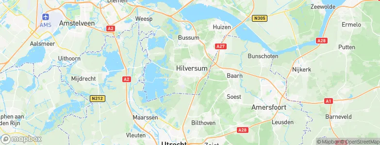 Gemeente Hilversum, Netherlands Map