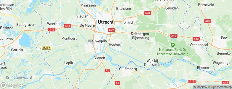 Gemeente Houten, Netherlands Map