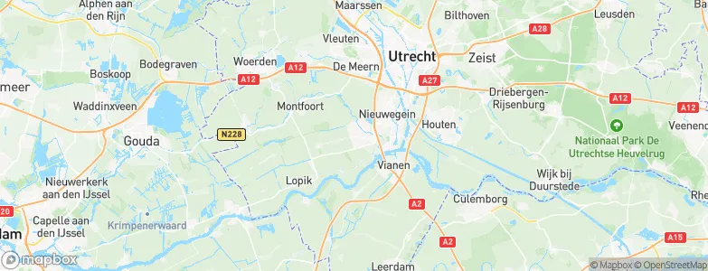 Gemeente IJsselstein, Netherlands Map