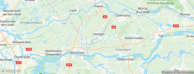 Gemeente Leerdam, Netherlands Map
