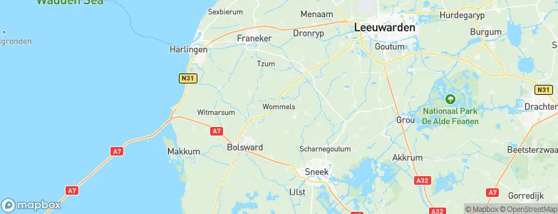 Gemeente Littenseradiel, Netherlands Map