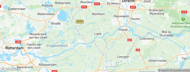 Gemeente Lopik, Netherlands Map