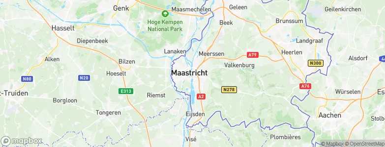 Gemeente Maastricht, Netherlands Map