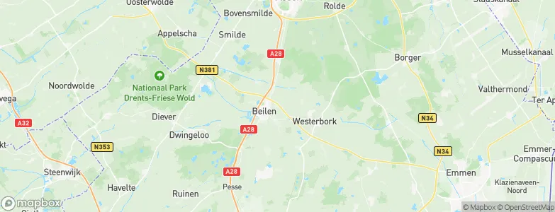 Gemeente Midden-Drenthe, Netherlands Map