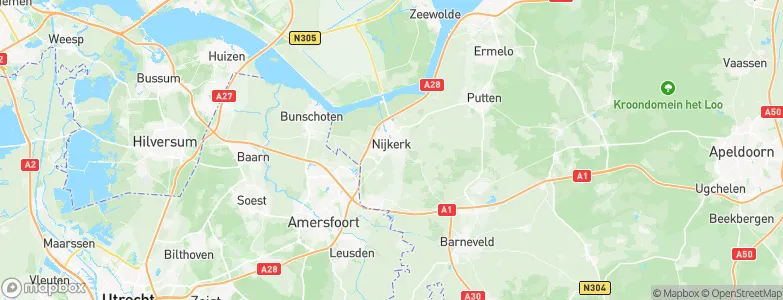 Gemeente Nijkerk, Netherlands Map