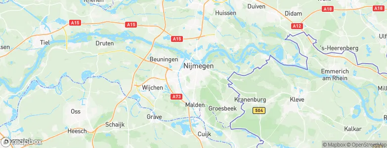 Gemeente Nijmegen, Netherlands Map