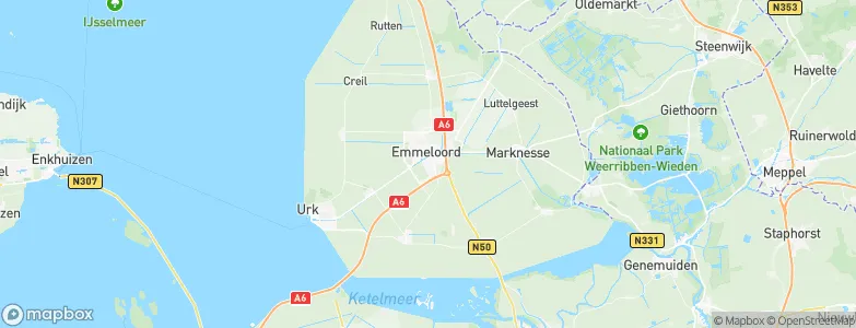 Gemeente Noordoostpolder, Netherlands Map