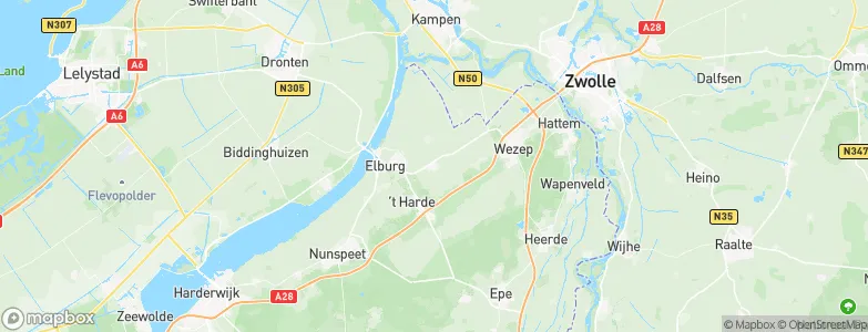 Gemeente Oldebroek, Netherlands Map