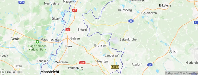 Gemeente Onderbanken, Netherlands Map