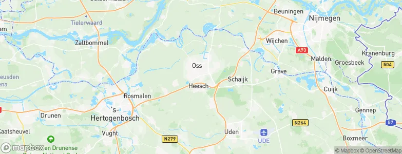 Gemeente Oss, Netherlands Map