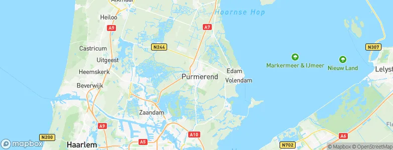 Gemeente Purmerend, Netherlands Map