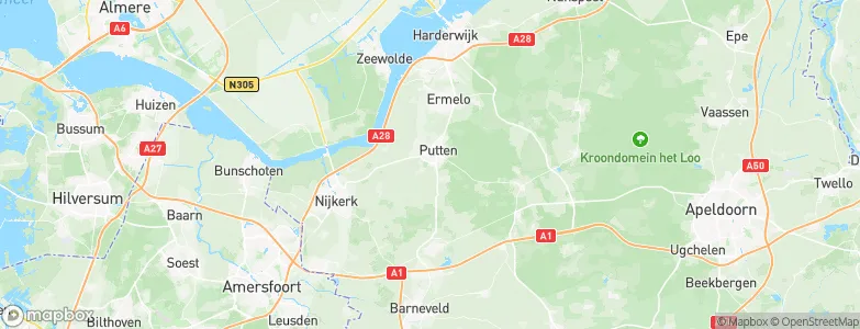 Gemeente Putten, Netherlands Map