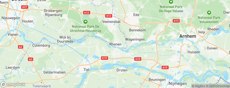 Gemeente Rhenen, Netherlands Map