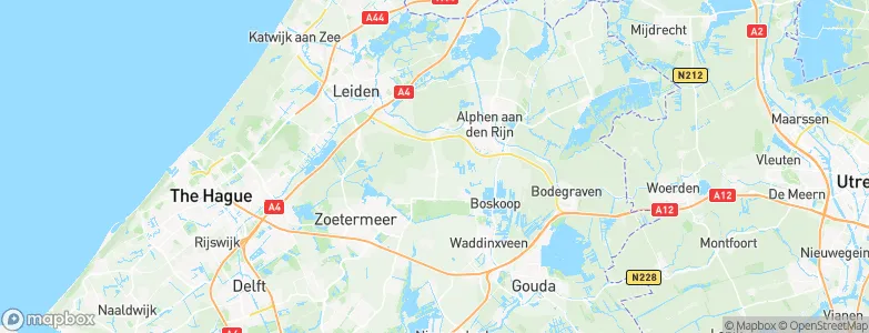 Gemeente Rijnwoude, Netherlands Map