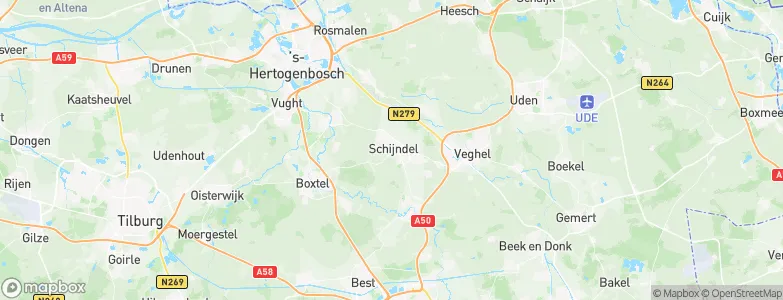 Gemeente Schijndel, Netherlands Map