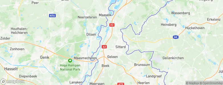 Gemeente Sittard-Geleen, Netherlands Map