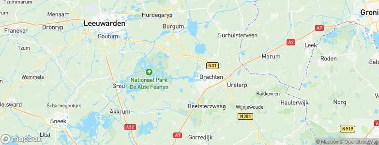 Gemeente Smallingerland, Netherlands Map