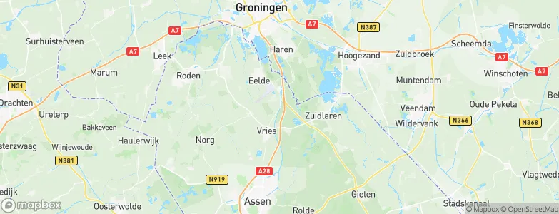 Gemeente Tynaarlo, Netherlands Map