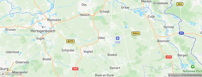 Gemeente Uden, Netherlands Map