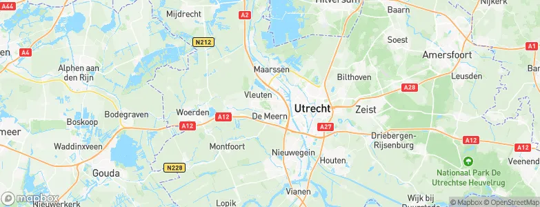 Gemeente Utrecht, Netherlands Map